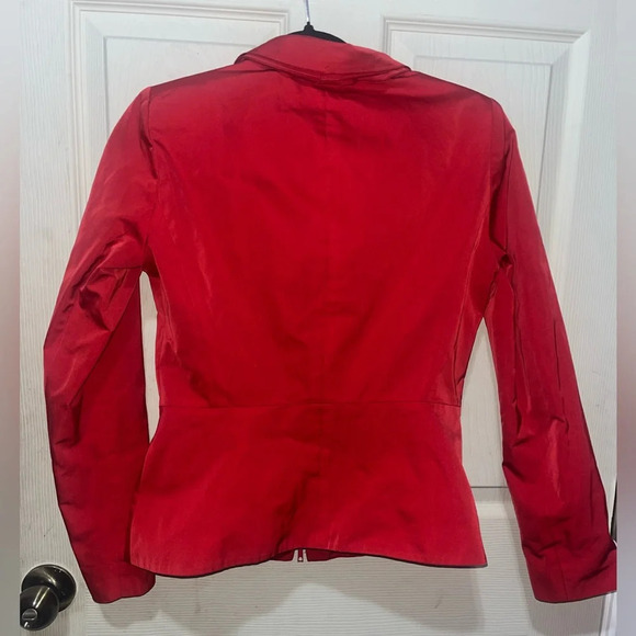 Vintage Lafayette 148 New York Red Blazer Jacket size 2 
Ruffle red - Picture 5 of 5